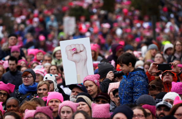 Women's March protesters march on Washington, around world