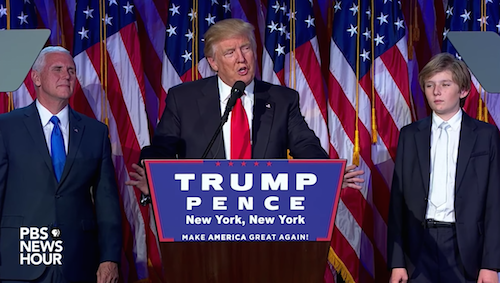 Donald Trump Elected President of the United States