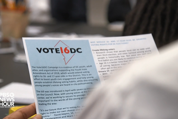 Monitoring the Midterms: Should the voting age be 16?