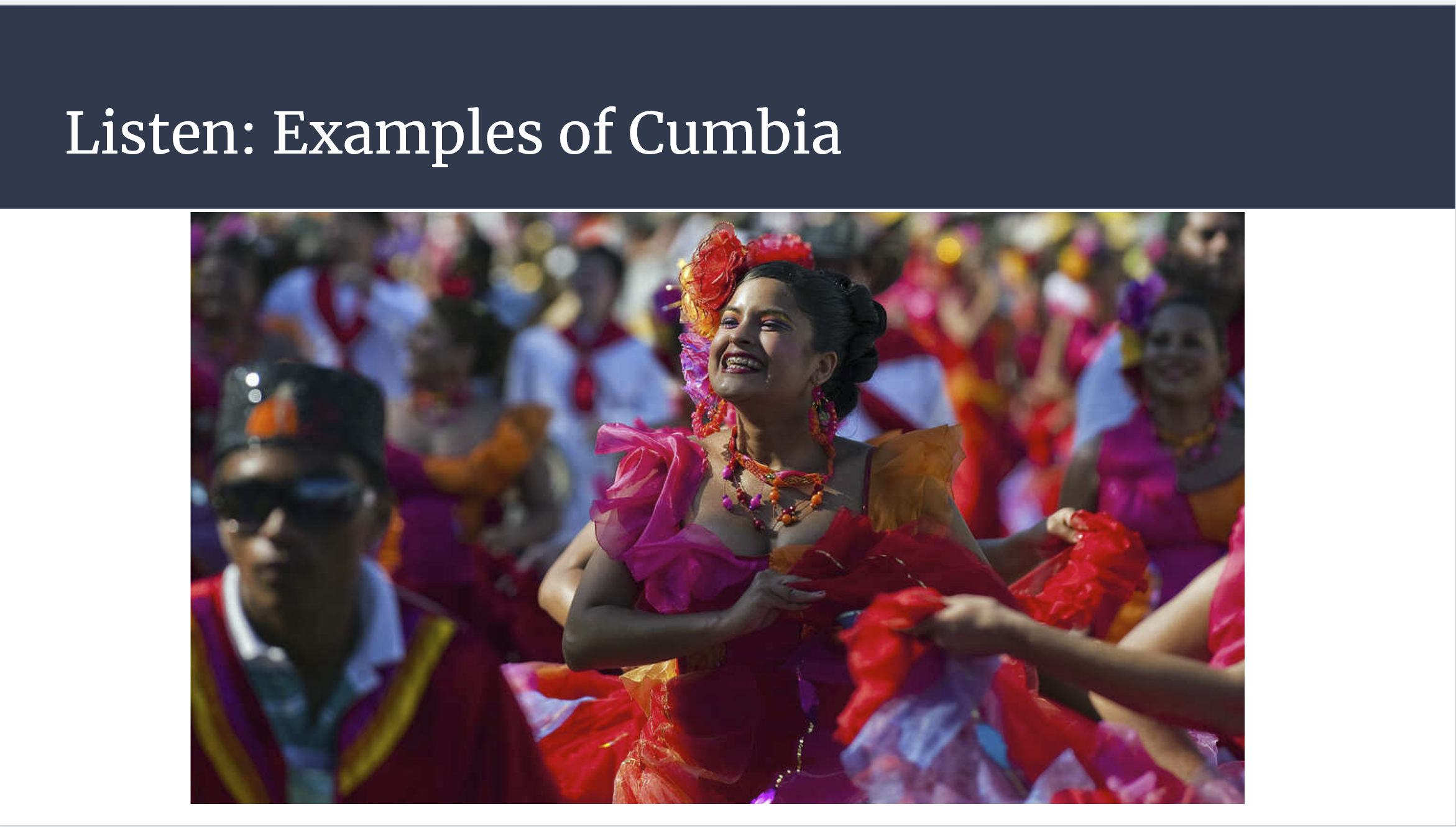 Cumbia as a transnational genre