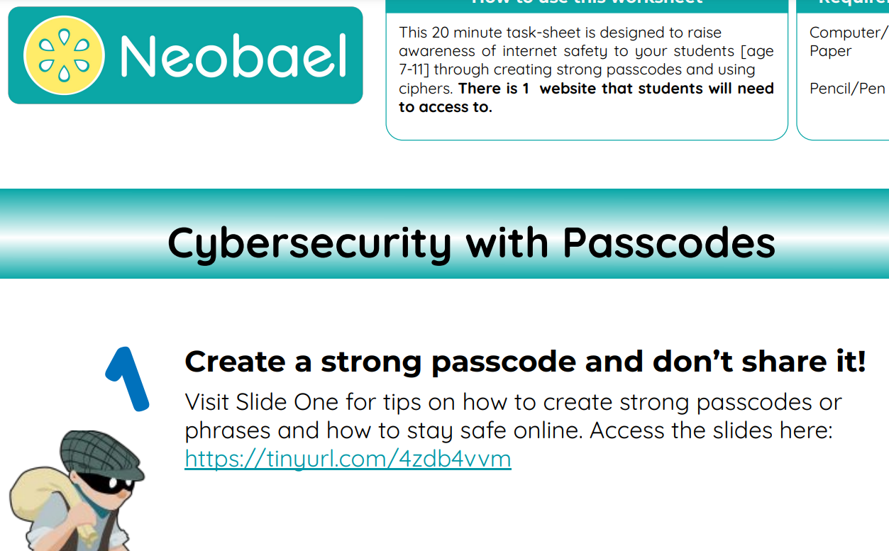Cybersecurity with Passcodes