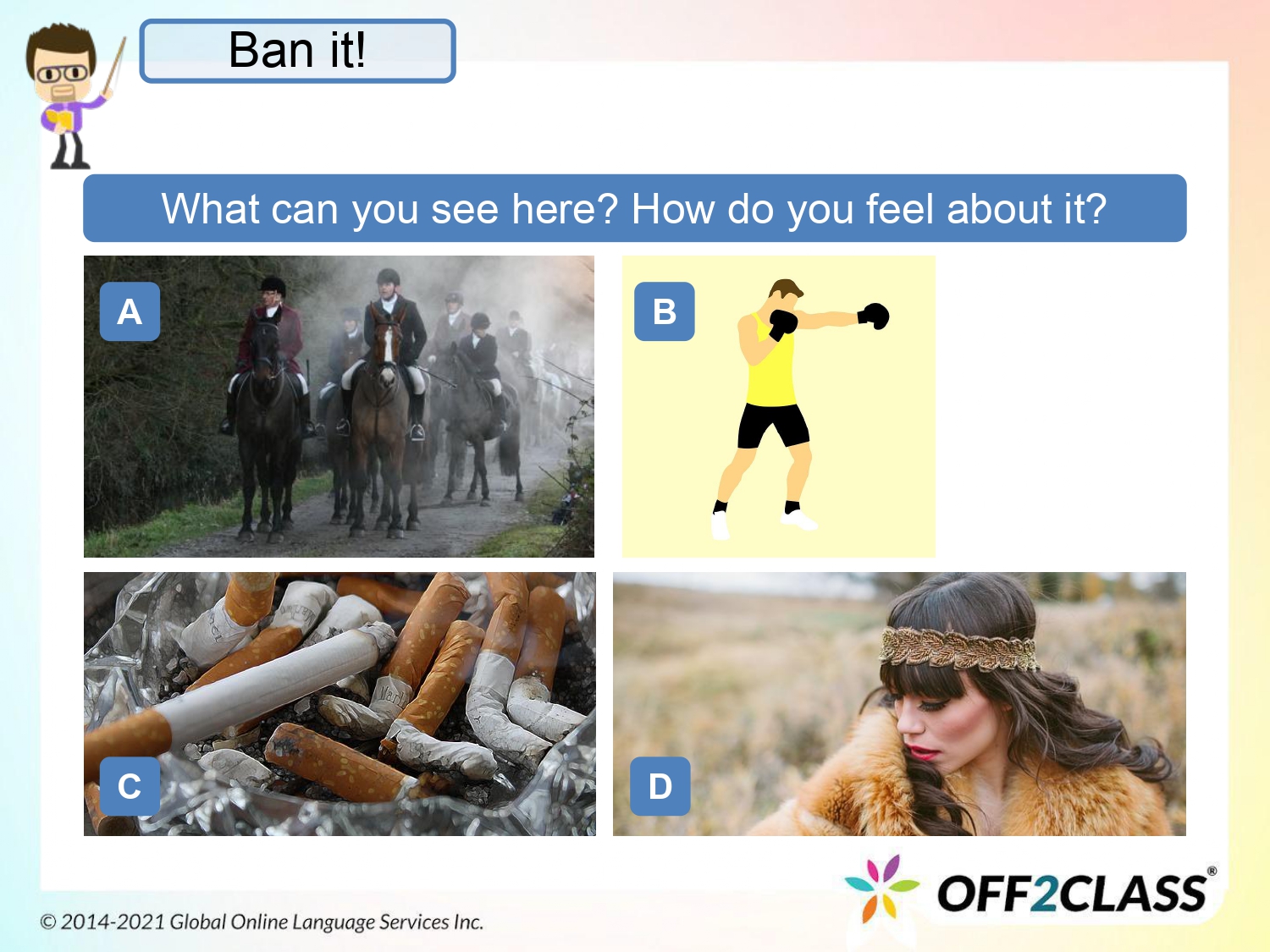 Should We Ban It? — A Free Speaking ESL Lesson Plan