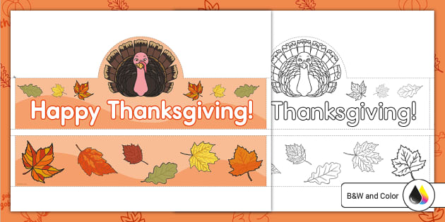 Printable Turkey Hat Template