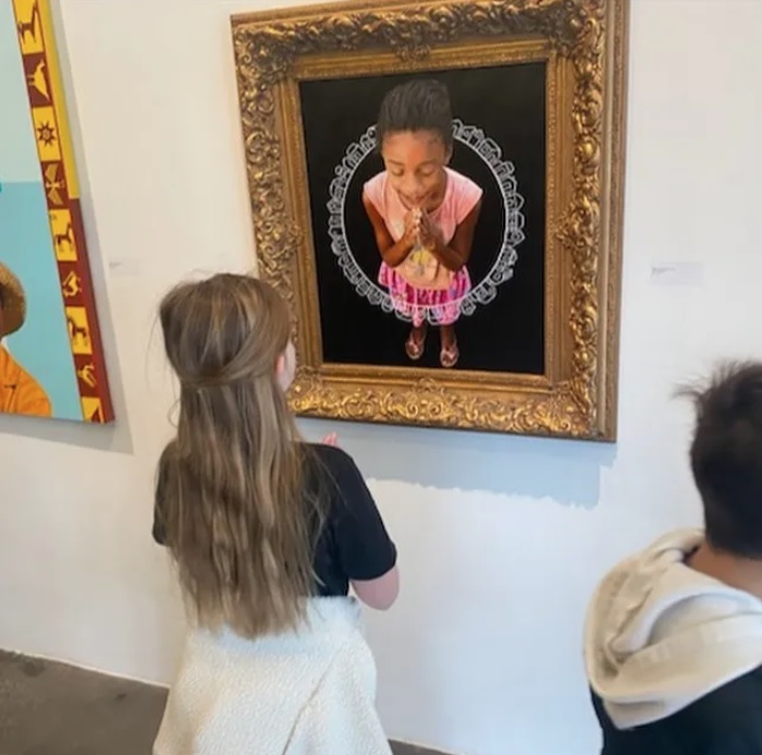 The Mehari Sequar Gallery in the H Street N.E. business district was a hit on our walking field trip.