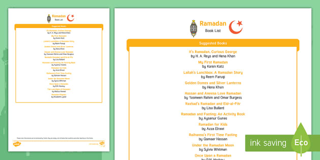 Ramadan Book List