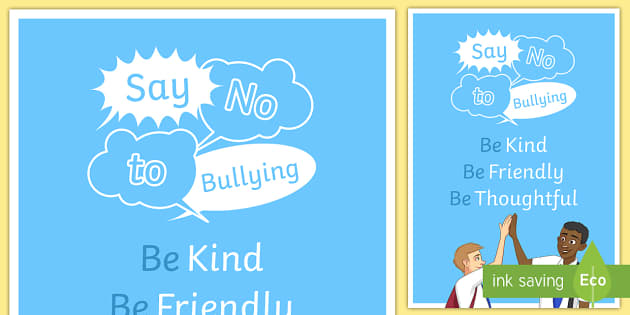 Say No to Bullying Poster