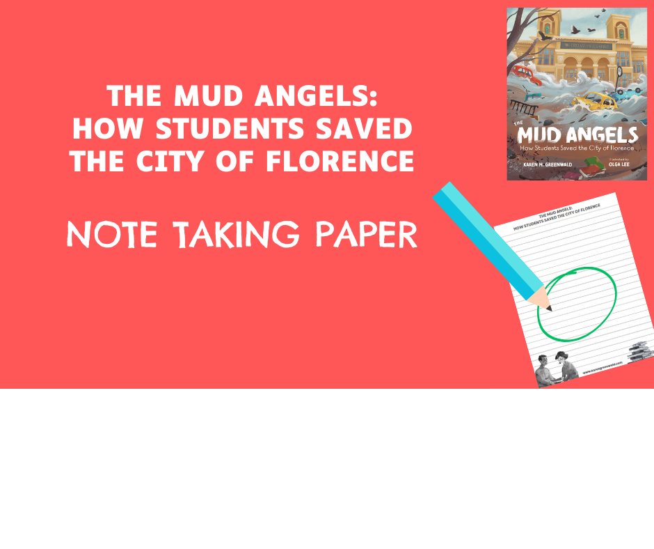 THE MUD ANGELS: NOTE TAKING PAPER