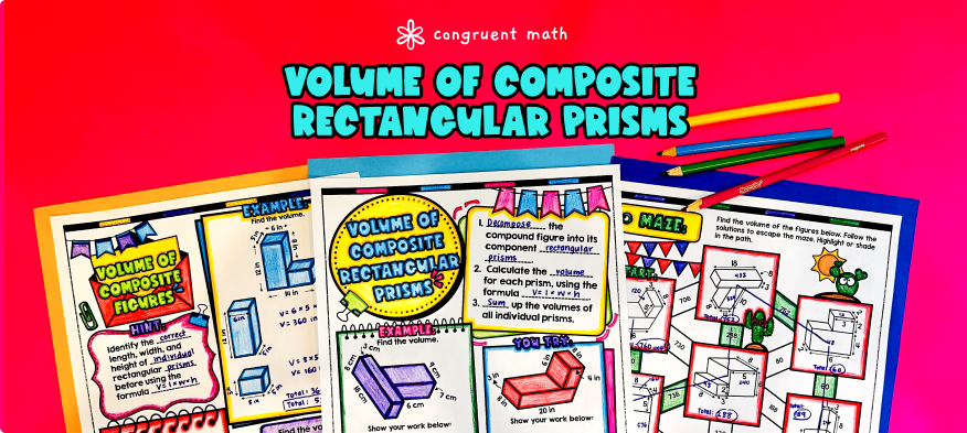 Volume of Composite Rectangular Prisms Composite Figures Lesson Plan