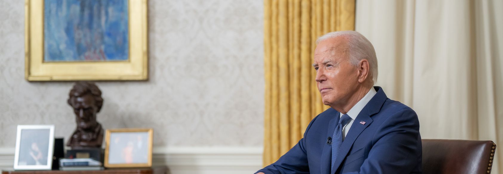 Biden Explains Decision to End 2024 Bid in Oval Office Address