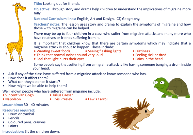Migraine Lesson Plan