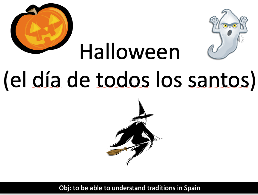 Halloween vocab in Spanish