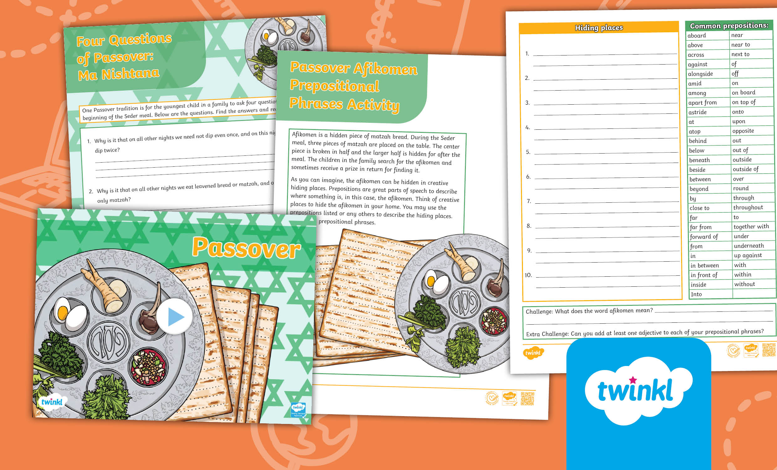 Passover Lesson for Older Children