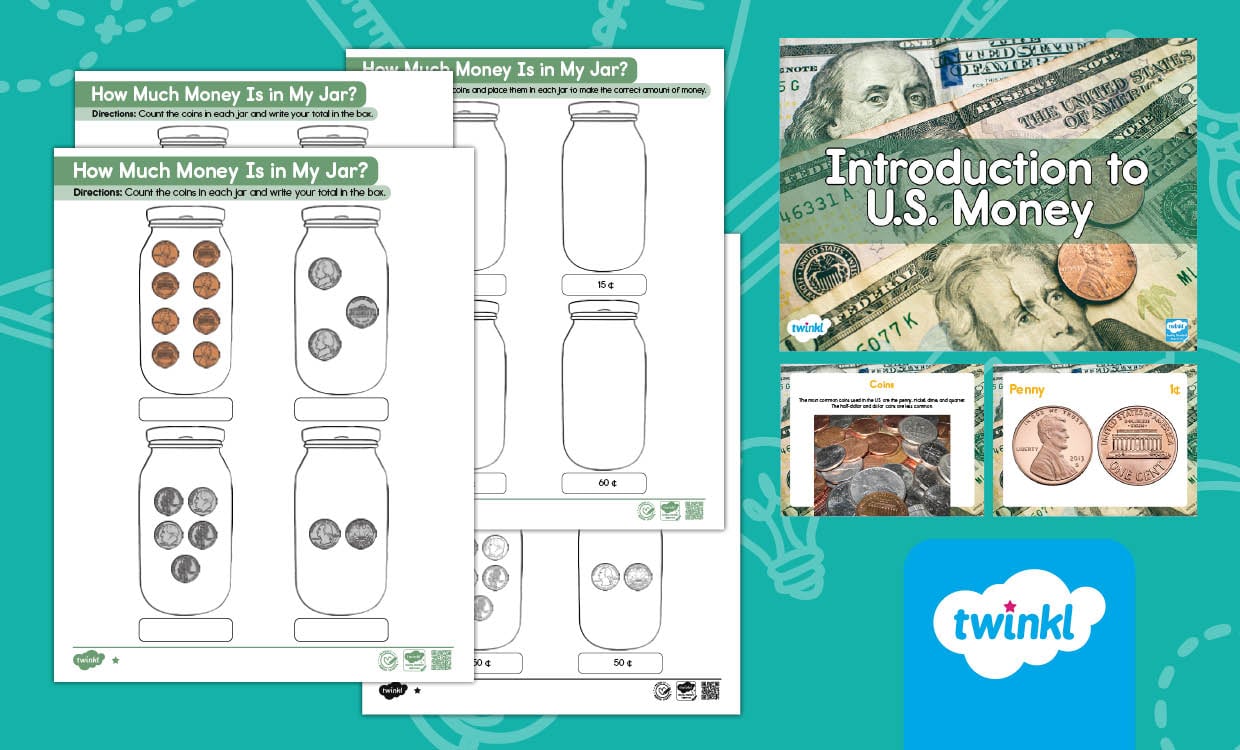 Introduction to U.S. Money Lesson Pack for K-2nd Grade