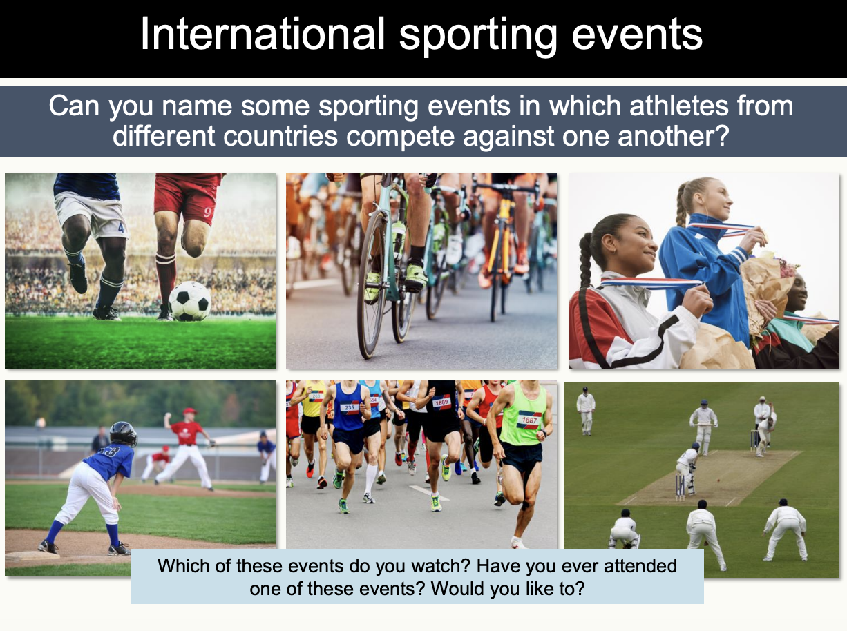 ESL Speaking Lesson Plan - The Unifying Power of Sports