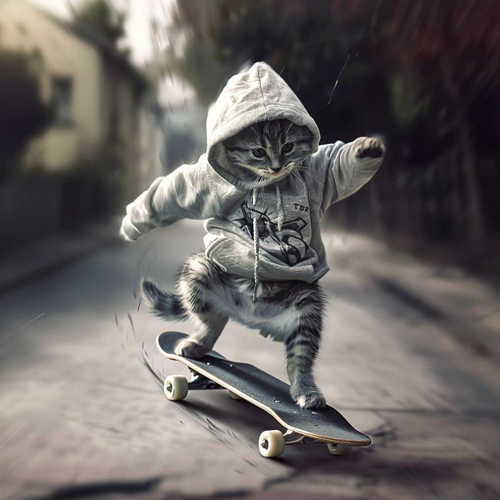 Free Middle School Fiction Passage – Milo the Skater Kitten