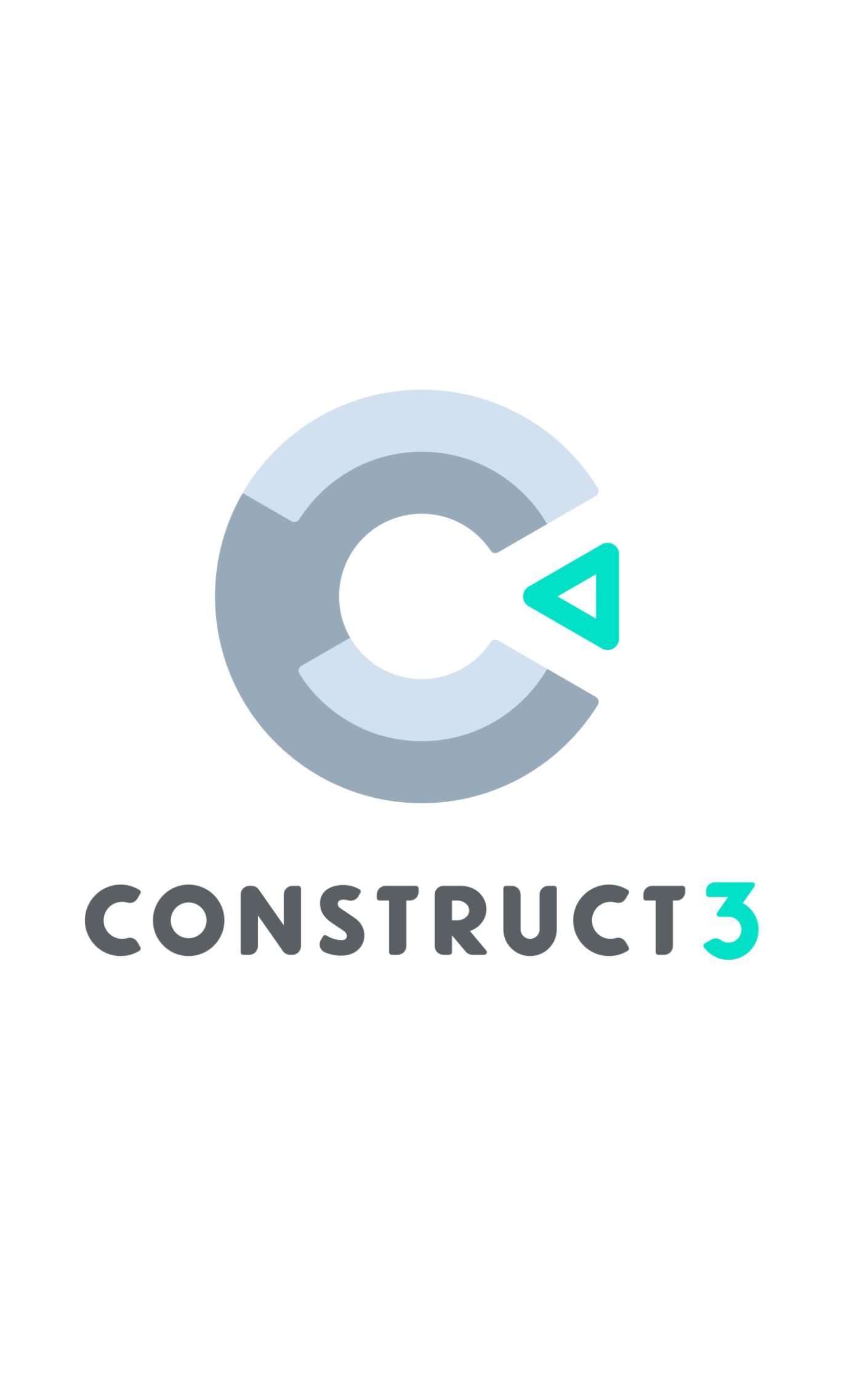 The construct 3 logo with a white background