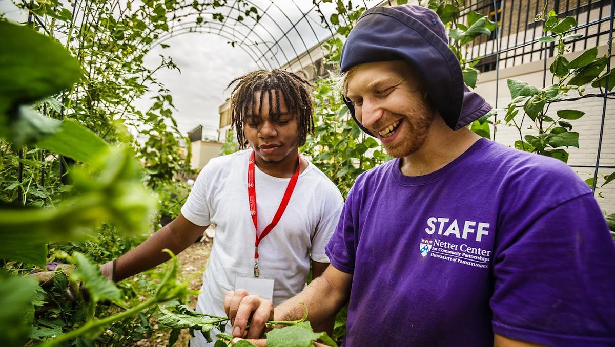Children learn science, math and more in this community school garden.