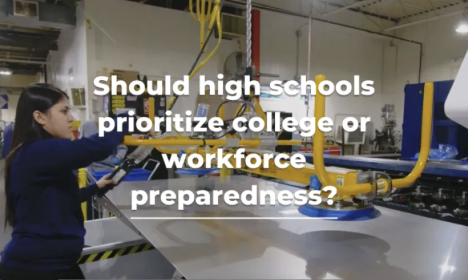 Student participates in CTE