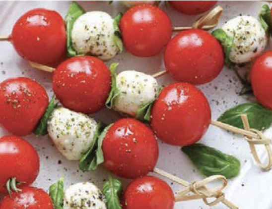 Caprese kabobs