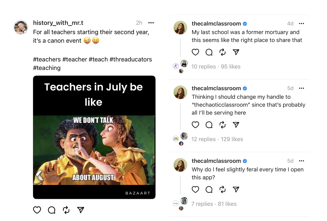 Funny memes from Threads