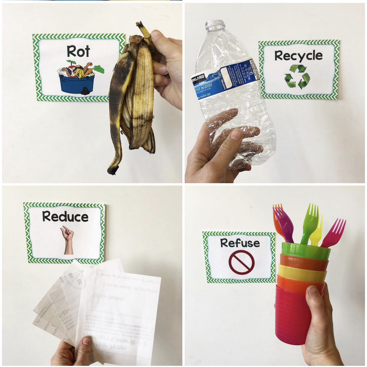 rot, recycle, reduce, refuse