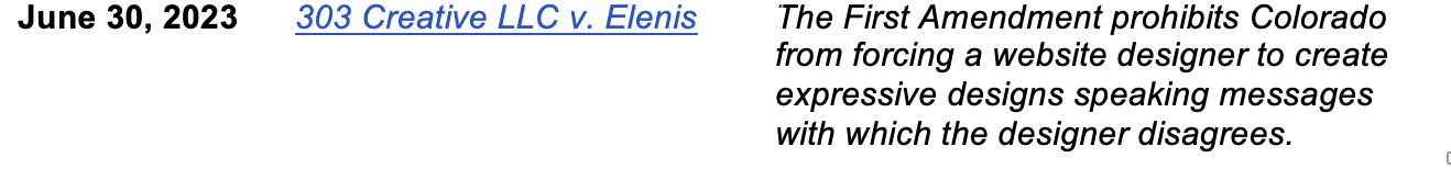 303 Creative LLC v. Elenis