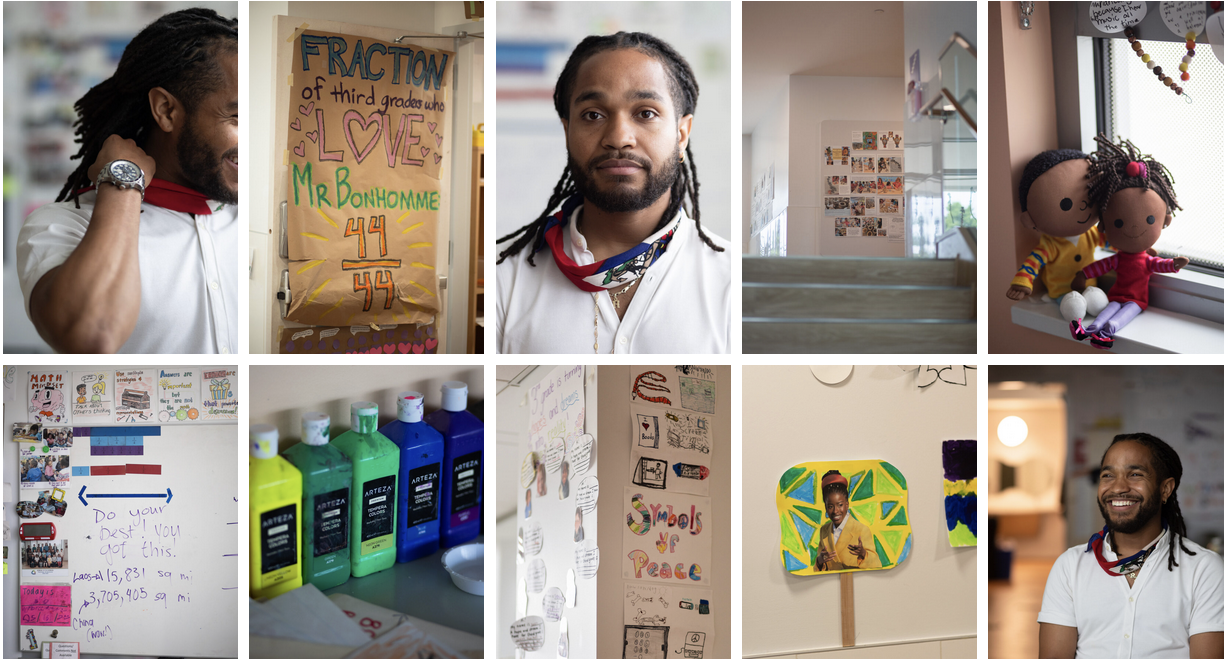 Raphael in his classroom