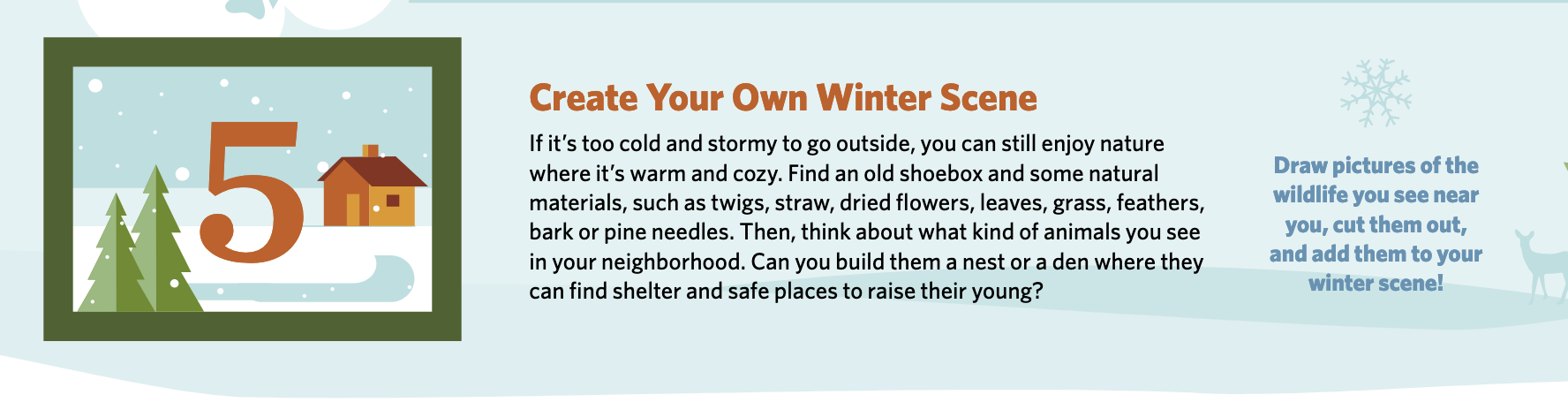 Create your own winter scene