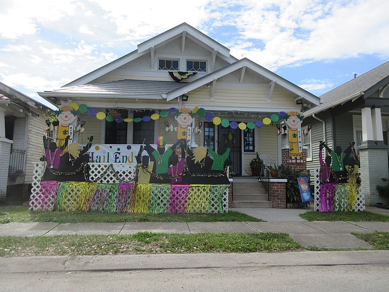House floats on Orleans Avenue, Mid-City New Orleans, 2 Feb 2021. | Infrogmation of New Orleans