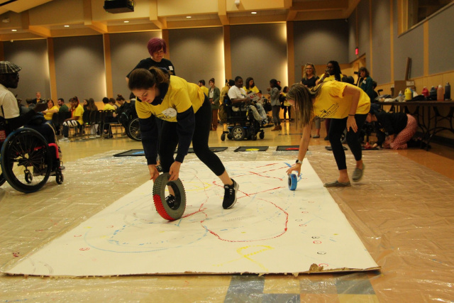 special ed students exercising