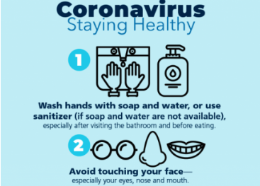 coronavirus updates: use this linked resource for prevention tips