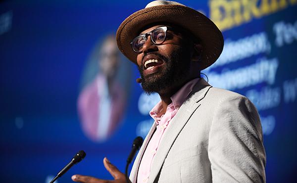 Chris Emdan discusses changing education at AFT TEACH conference