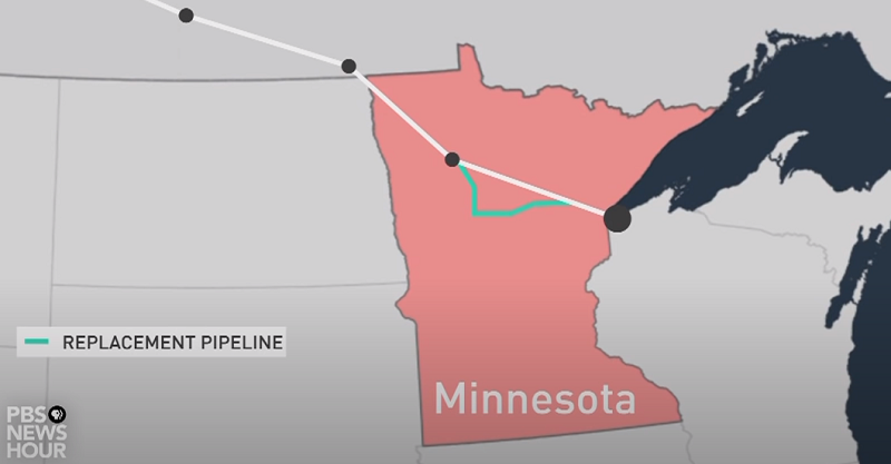 enbridge line 3 replacement map