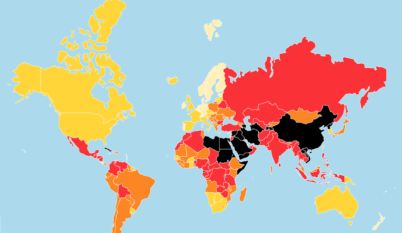 press freedom map