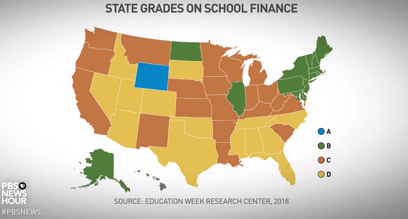 State GRade on school Finance - how does a One room schoolhouse in Wyoming succeed?