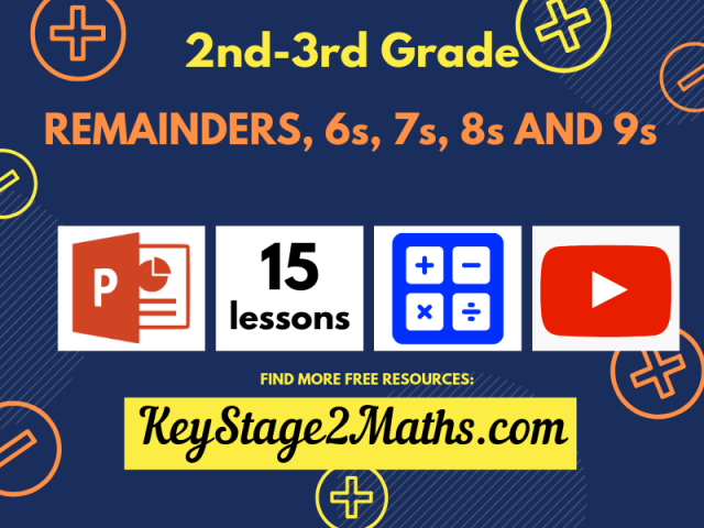 Remainders, 6's, 7's, 8's and 9's | Multiplication and Division