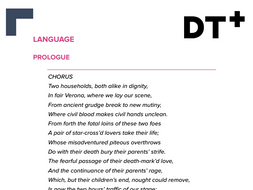 Study Guide - Language: Romeo and Juliet