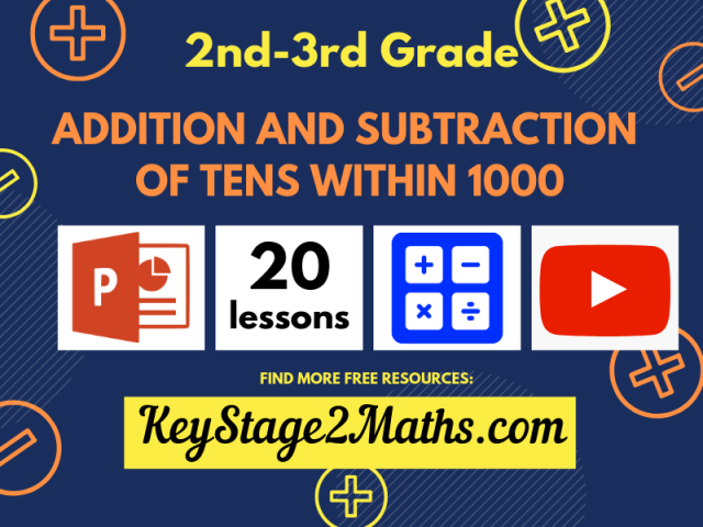 Addition and subtraction of tens within 1000 
