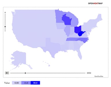 Create a disease map using real data