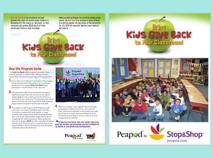 Kids Give Back - offer for MA schools (searvice learning)