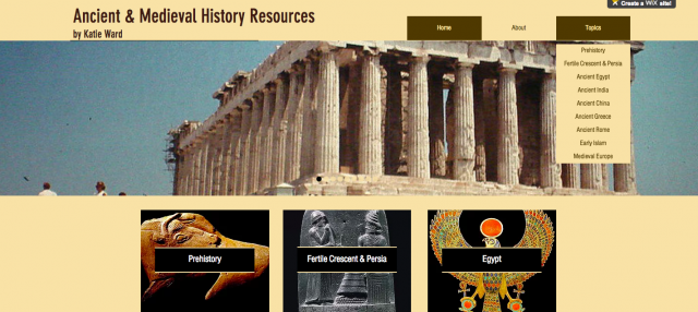 Ancient and Medieval History Resources for Teachers, Students, and Parents