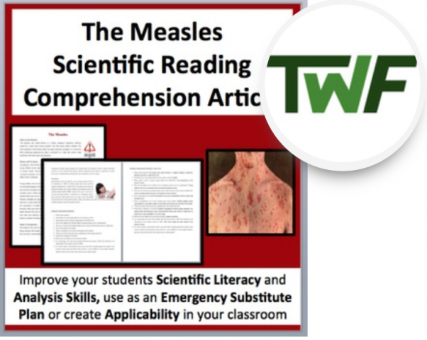 The Measles - Science Reading Comprehension - Grade 8 and Up