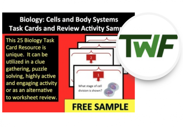 Biology: Cells and Body Systems Task Cards and Review Activity