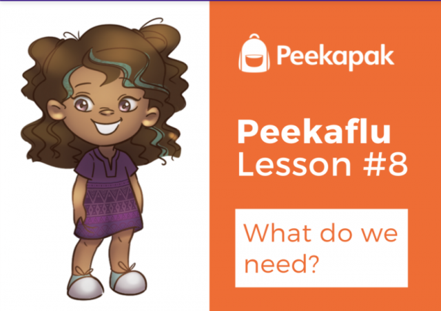 Peekapak's Peekaflu Lesson 8 - What do we need? | Social Emotional Learning for Elementary