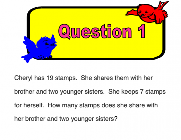 Grade 1-Wits To Work (solving word problems)
