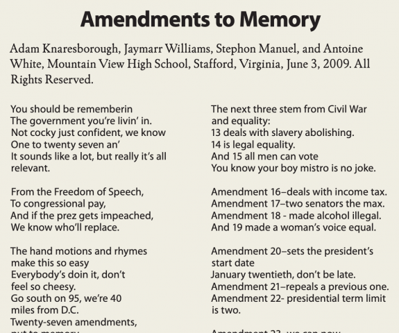 Rapping the 27 Amendments