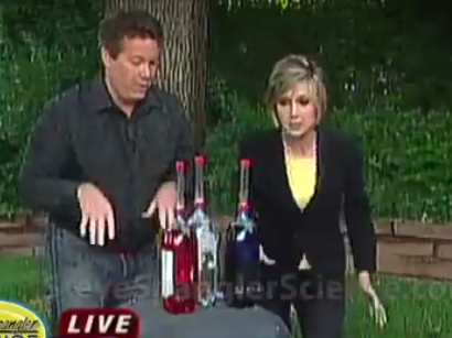 Patriotic Mentos Geyser - 4th of July Cool Science Experiment