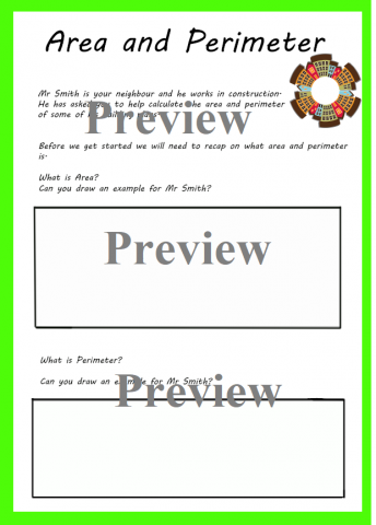 Area and Perimeter Activity