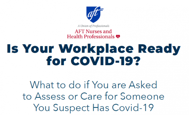 Workplace COVID-19 Preparedness: What to Do if You are Asked to Assess or Care for Someone You Suspect Has Covid-19